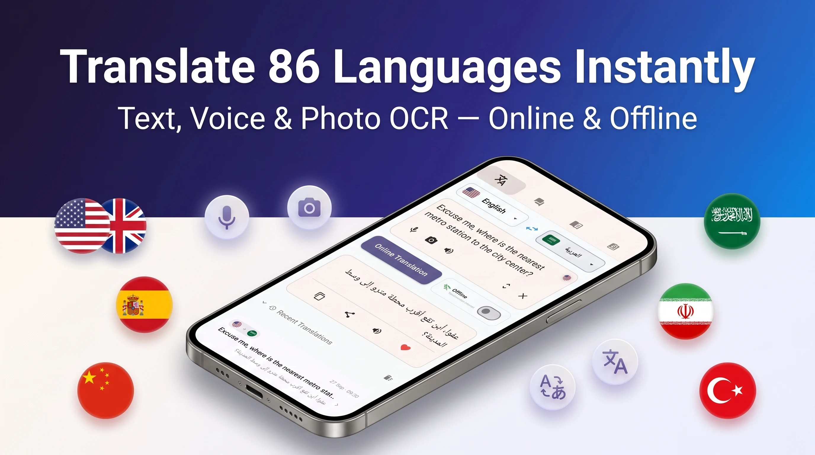 Text Translator: Voice & Photo screenshot